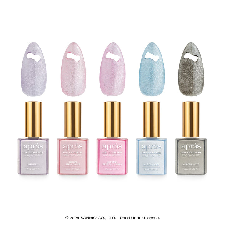 Aprés Kuromi™ Caty Eye Gel Couleur (Set of 5)-10ml