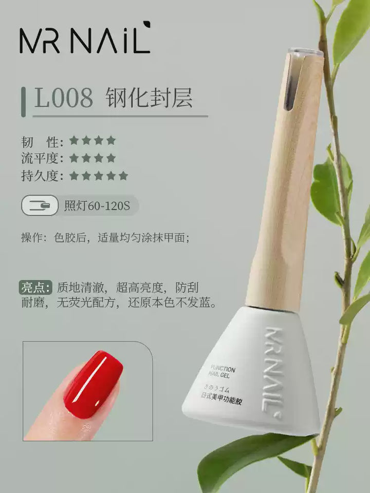 Sơn Phủ Bóng Cứng Móng Mr Nail Tempered Top Coat L008 14g
