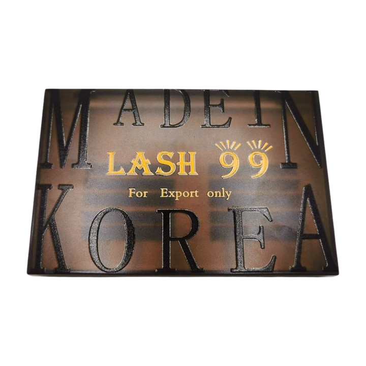 Lash 99 Flat Lash Extensions C 0.15 Mixed, box printed Lash 99 Made in Korea