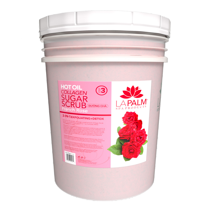 LAPALM Hot Oil Sugar Scrub Bucket (5 Gal) - Spa Scrub
