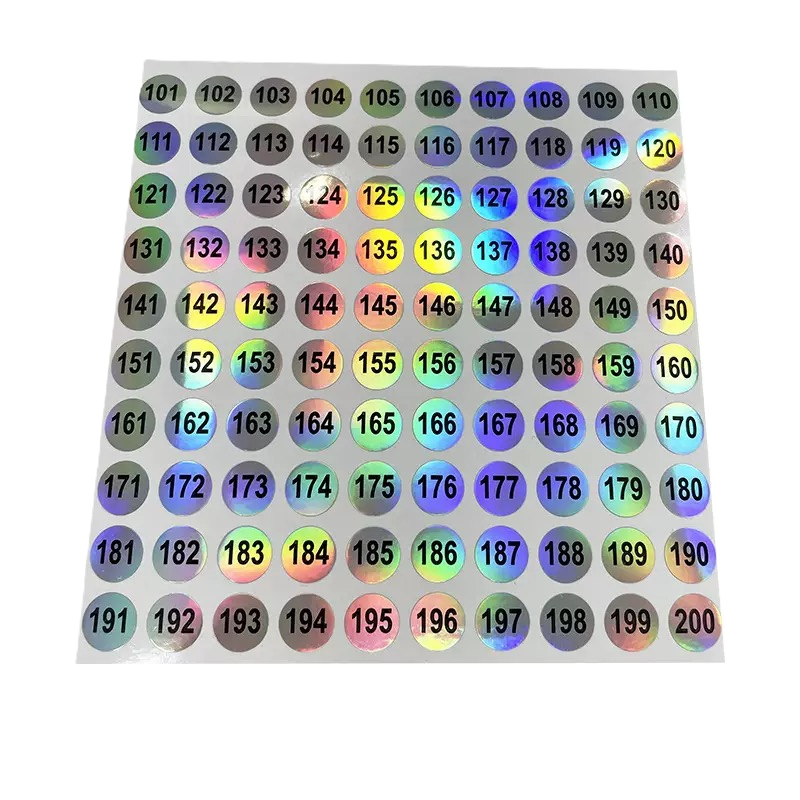 Laser Number Tag (1-600)