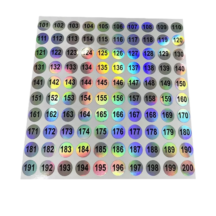 Laser Number Tag (1-300)