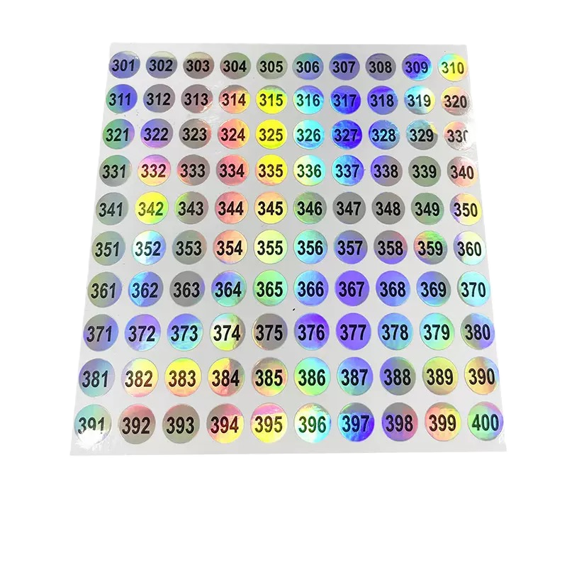 Laser Number Tag (1-600)