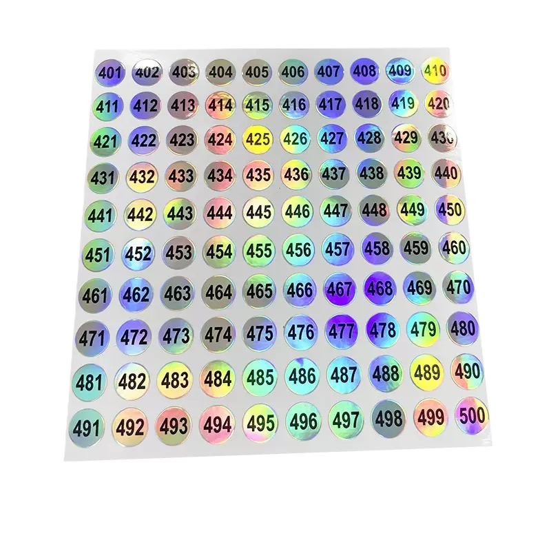 Laser Number Tag (1-600)