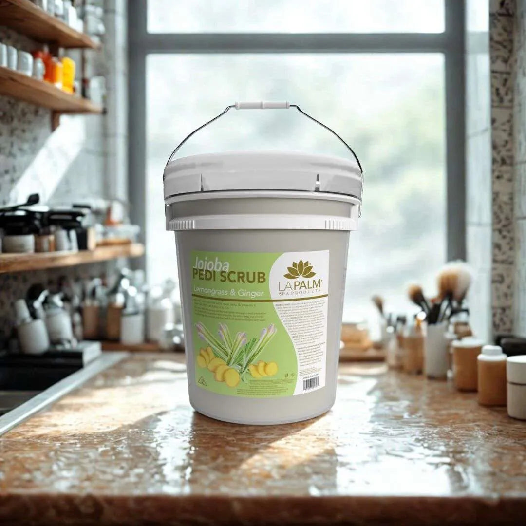 Jojoba Pedi-Gel Scrub Bucket (5 Gal) -  Lemongrass &amp; Ginger