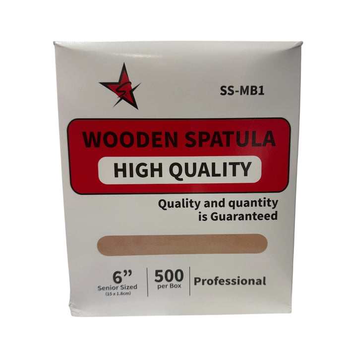 Silver Star MB1 wooden waxing spatulas 150 mm, box front