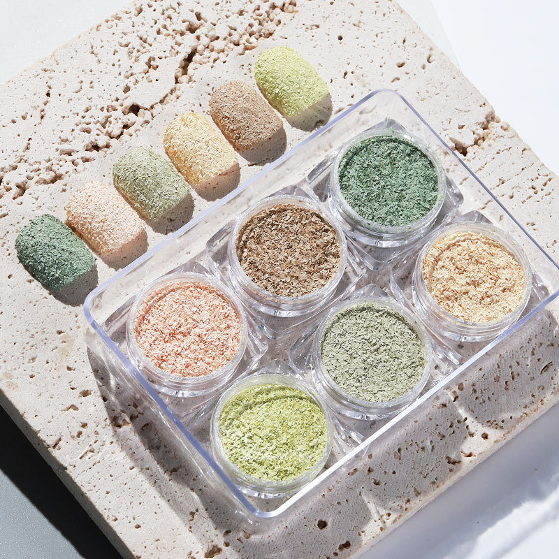Macaron Flake Powder (6 color/pack) – M1 Nail & Beauty Supply
