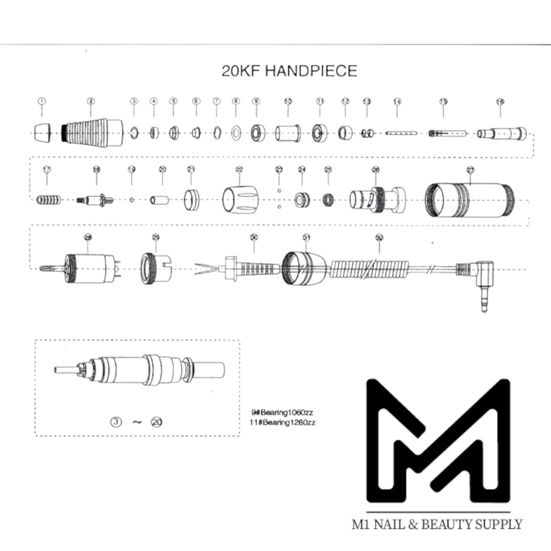 Medicool 20K Handpiece Parts