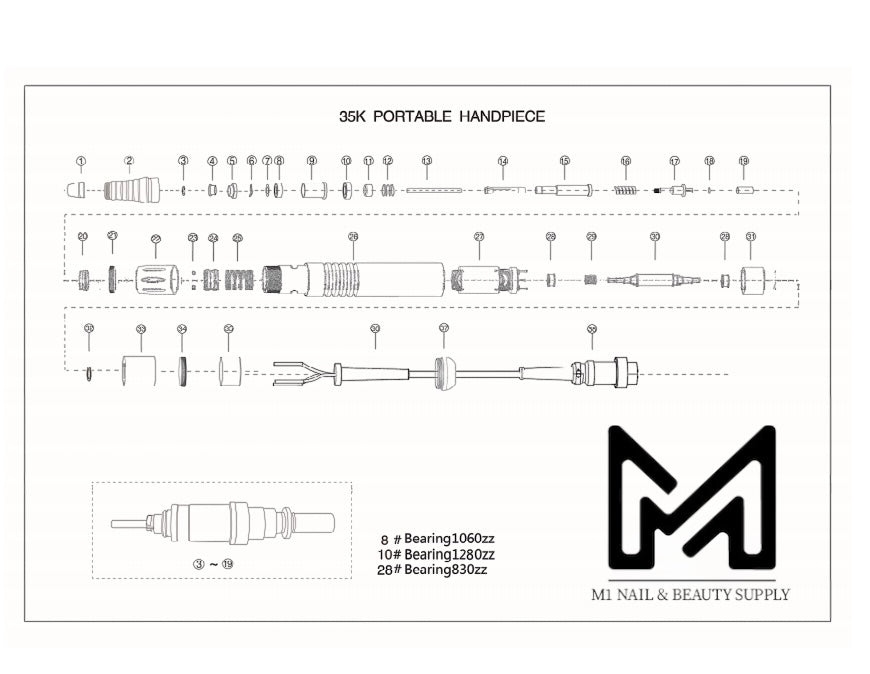 Medicool 35K Handpiece Parts