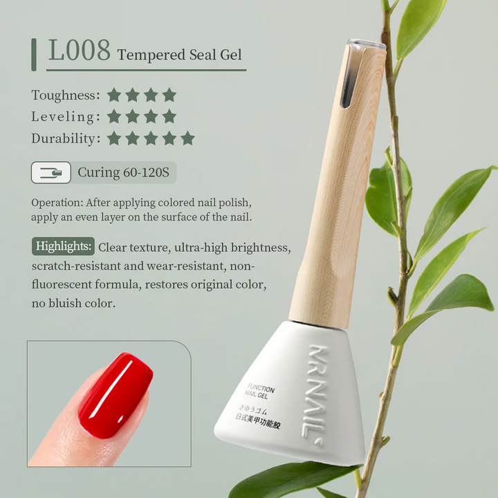Sơn Phủ Bóng Cứng Móng Mr Nail Tempered Top Coat L008 14g