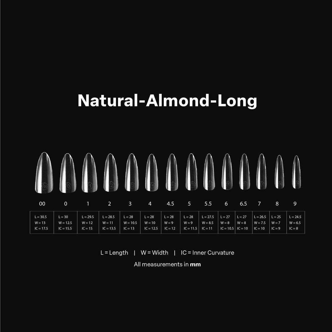 GEL-X® Natural Almond Long Box of Tips - Pro (600pcs)