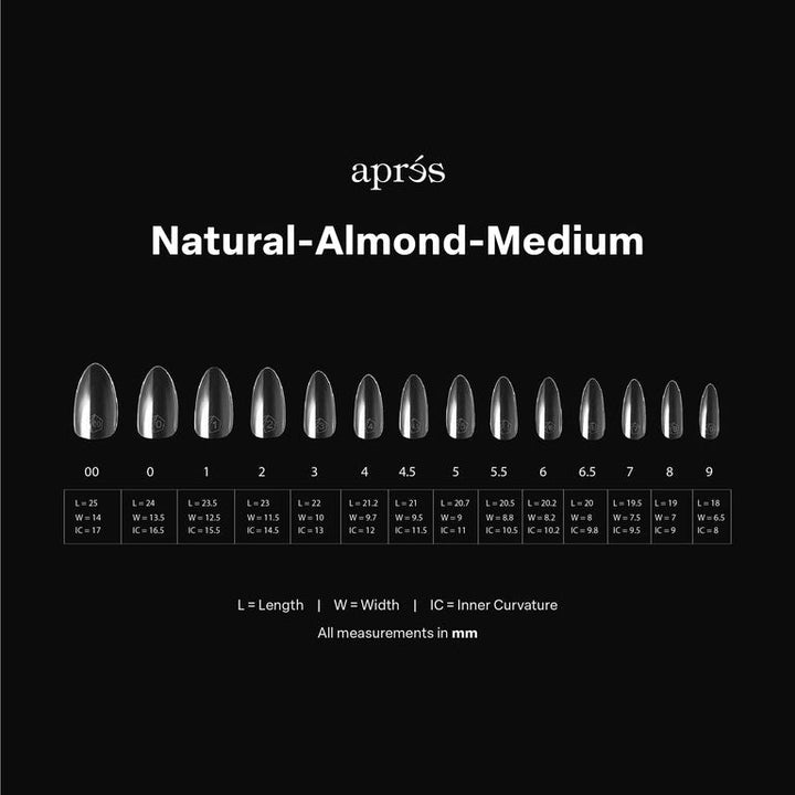 GEL-X® Natural Almond Medium Box of Tips - Pro (600pcs)