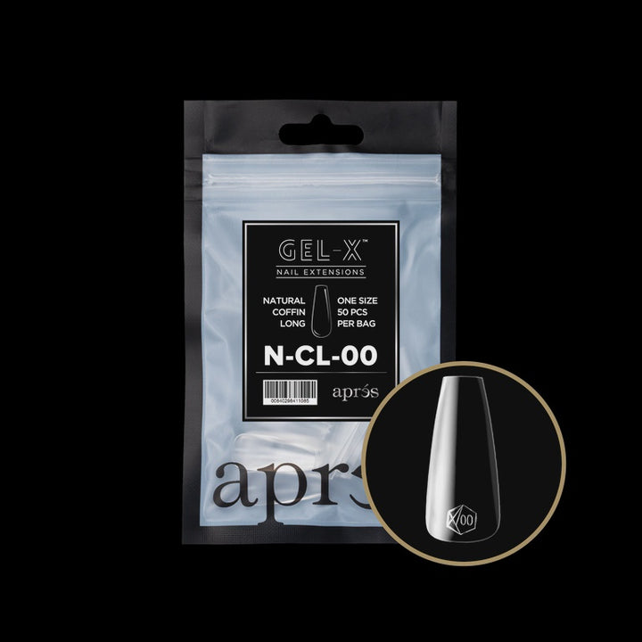 GEL-X® 自然长棺形甲片补充包（50片）