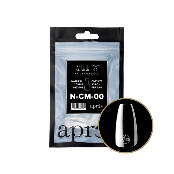 Túi refill GEL-X® Natural Coffin cỡ vừa (50 móng)