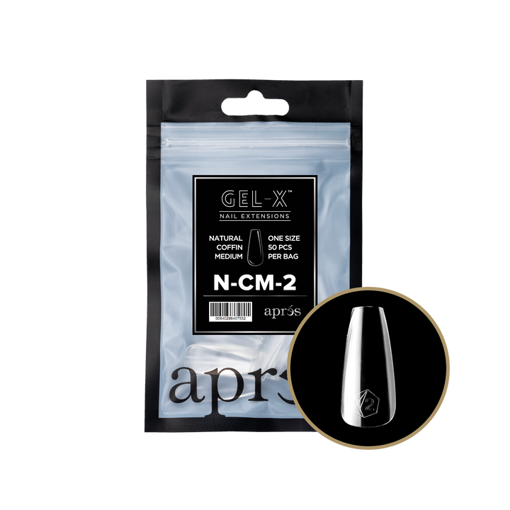 Túi refill GEL-X® Natural Coffin cỡ vừa (50 móng)