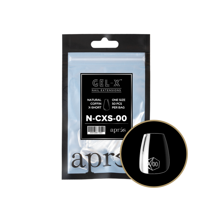 GEL-X® Natural Coffin Extra Short Refill Bag (50pcs)