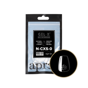 GEL-X® Natural Coffin Extra Short Refill Bag (50pcs)