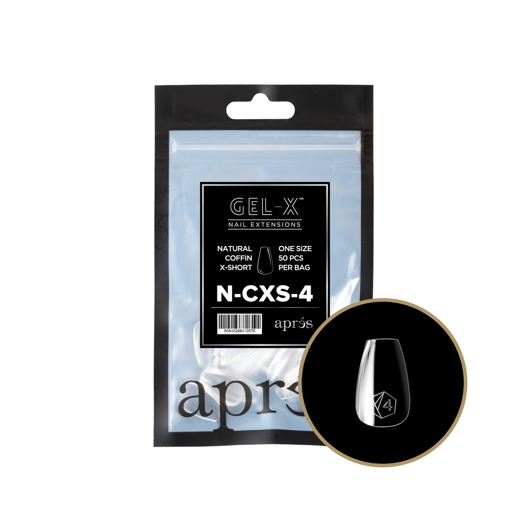 GEL-X® Natural Coffin Extra Short Refill Bag (50pcs)