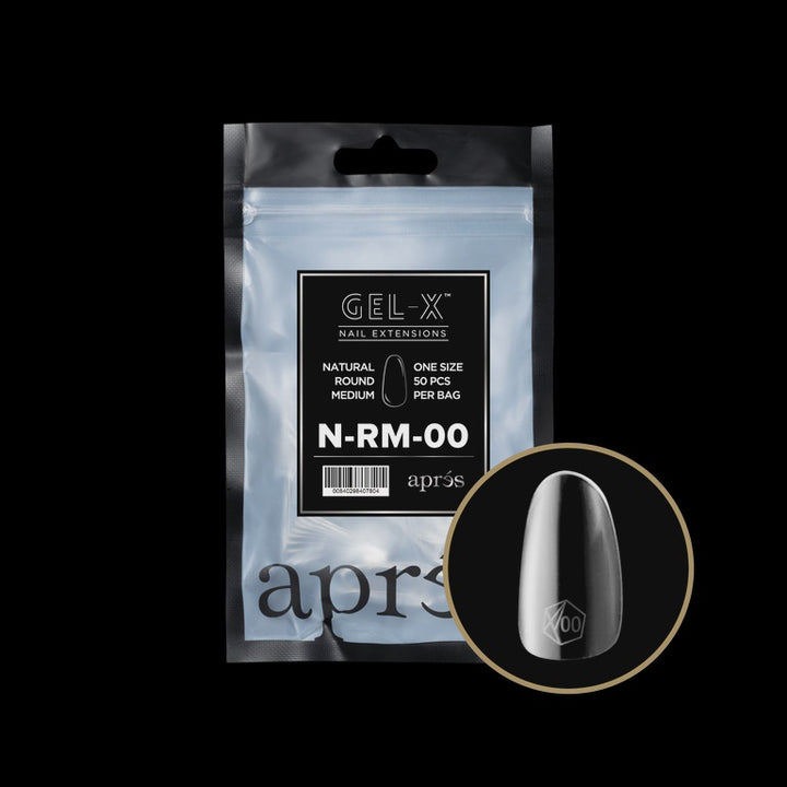 GEL-X® Natural Round Medium Refill Bag (50pcs)