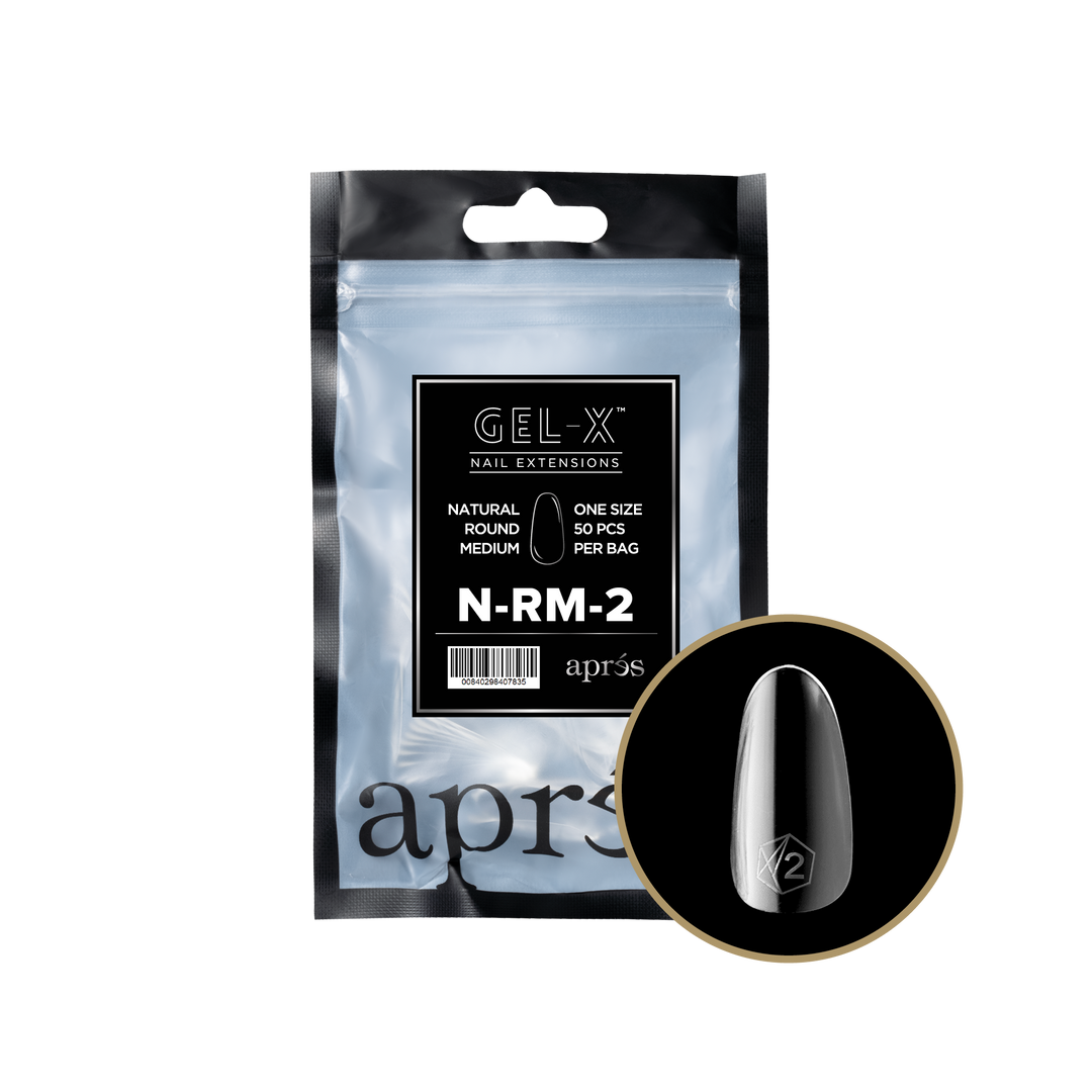 GEL-X® Natural Round Medium Refill Bag (50pcs)