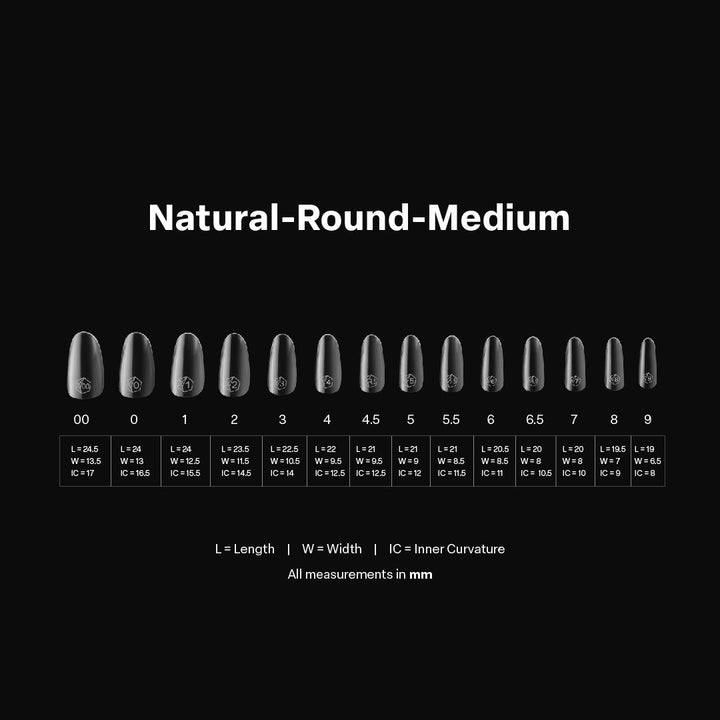 GEL-X® Natural Round Medium Box of Tips - Mini (280pcs)