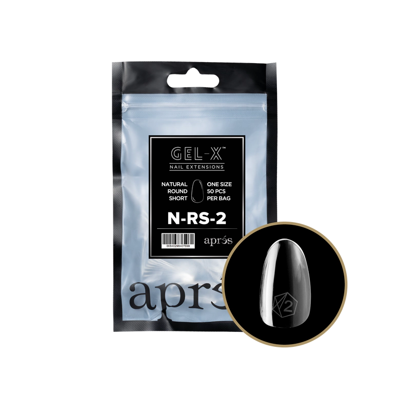GEL-X® Natural Round Short Refill Bag (50pcs)