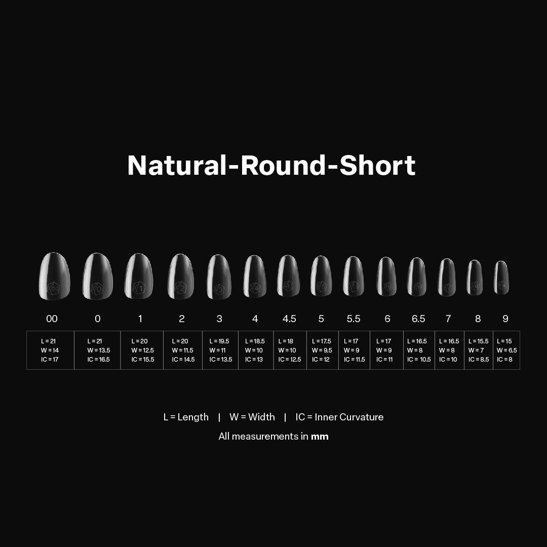 GEL-X® Natural Round Extra Short Box of Tips - Mini (280pcs)