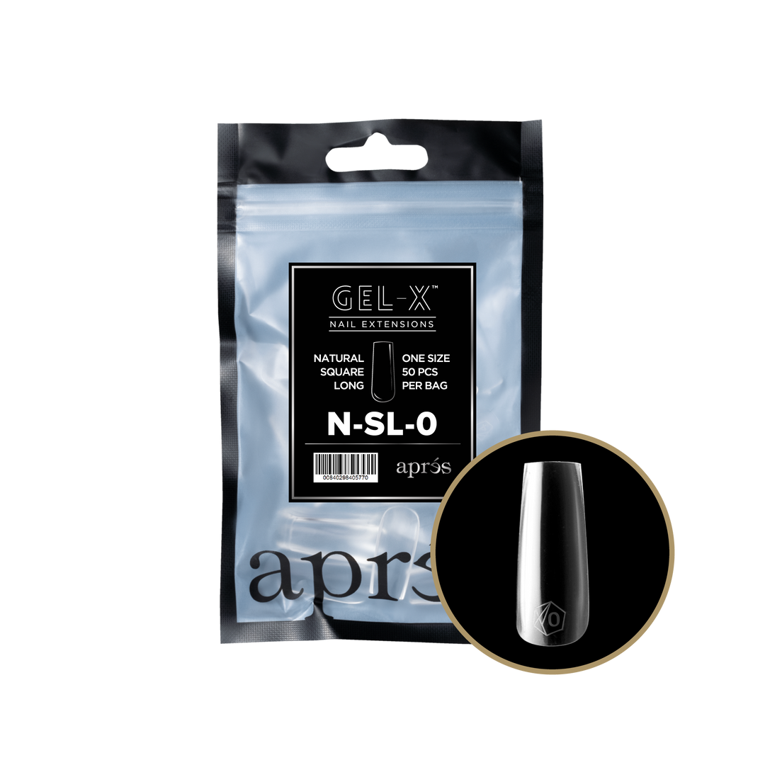 GEL-X® 自然方长甲片补充包（50片）