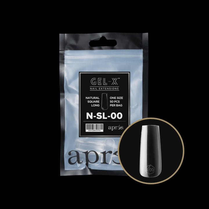 GEL-X® 自然方长甲片补充包（50片）