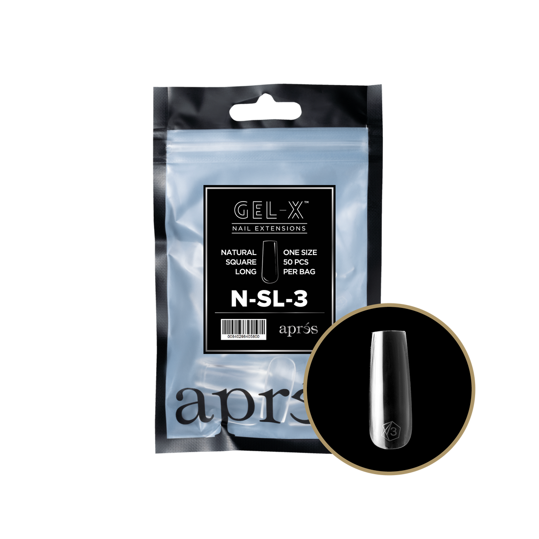 GEL-X® 自然方长甲片补充包（50片）