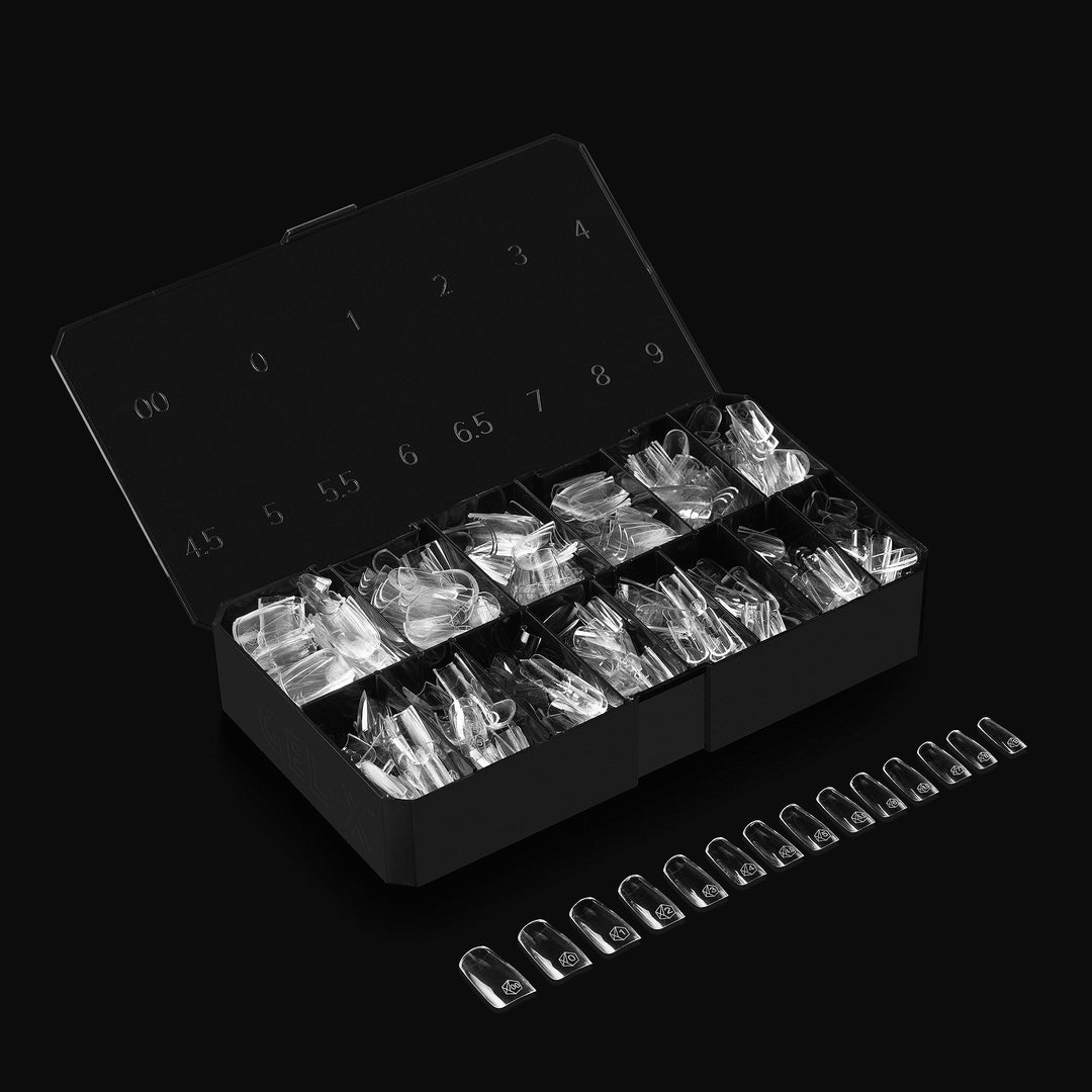 GEL-X® Natural Square Medium Box of Tips - Pro (600pcs)