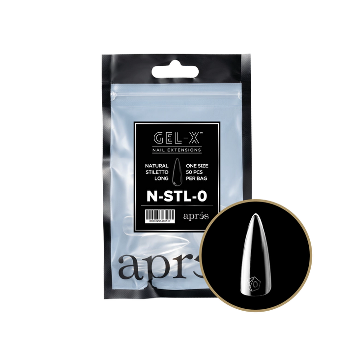 Túi Gel-X® Stiletto Tự Nhiên Dài, Túi Thay Thế (50 chiếc)