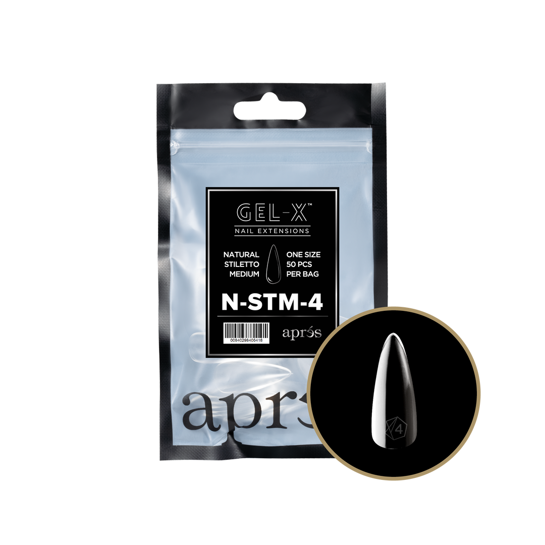 GEL-X® Natural Stiletto Medium Refill Bag (50pcs)