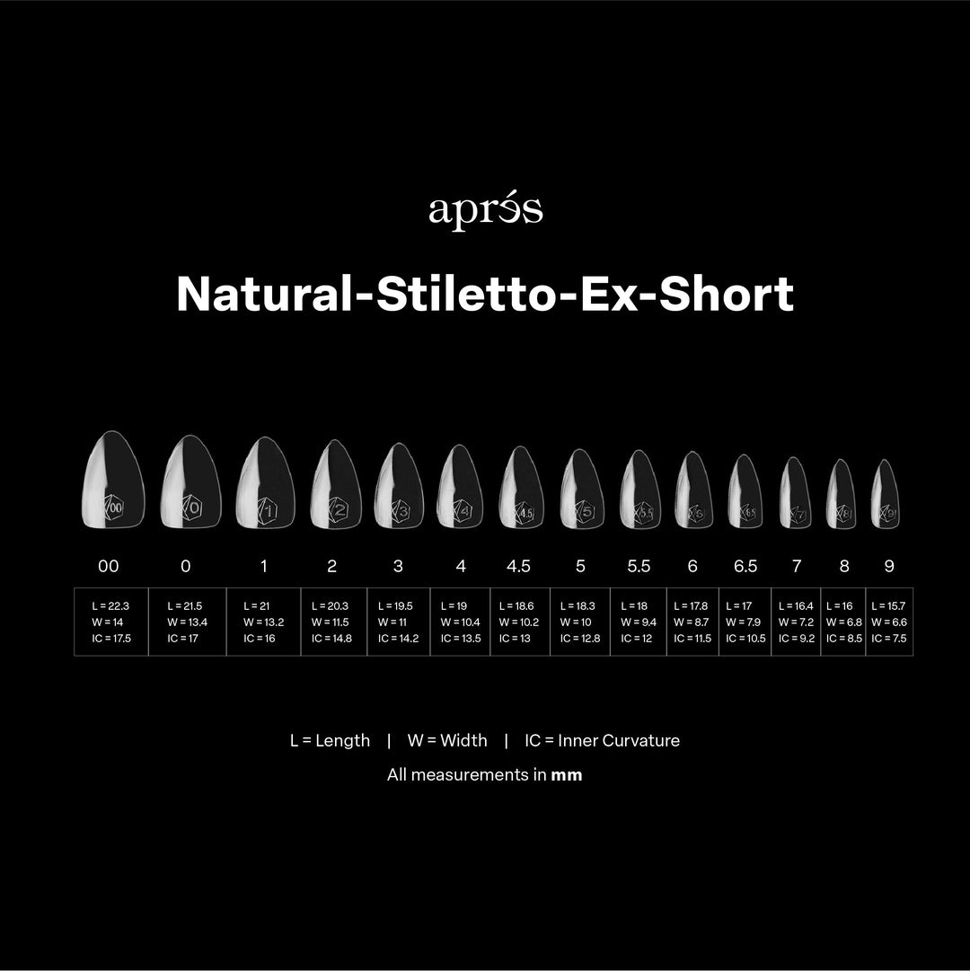 GEL-X® Natural Stiletto Extra Short Box of Tips - Pro (600pcs)