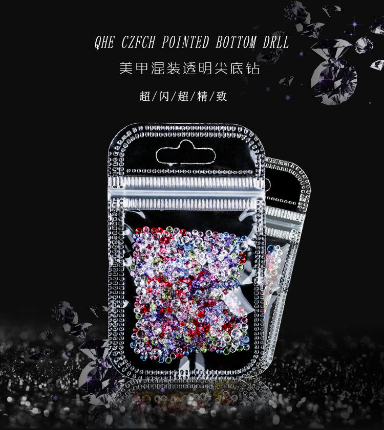 Nail Rhinestone - Mini Mixed Color Rhinestone