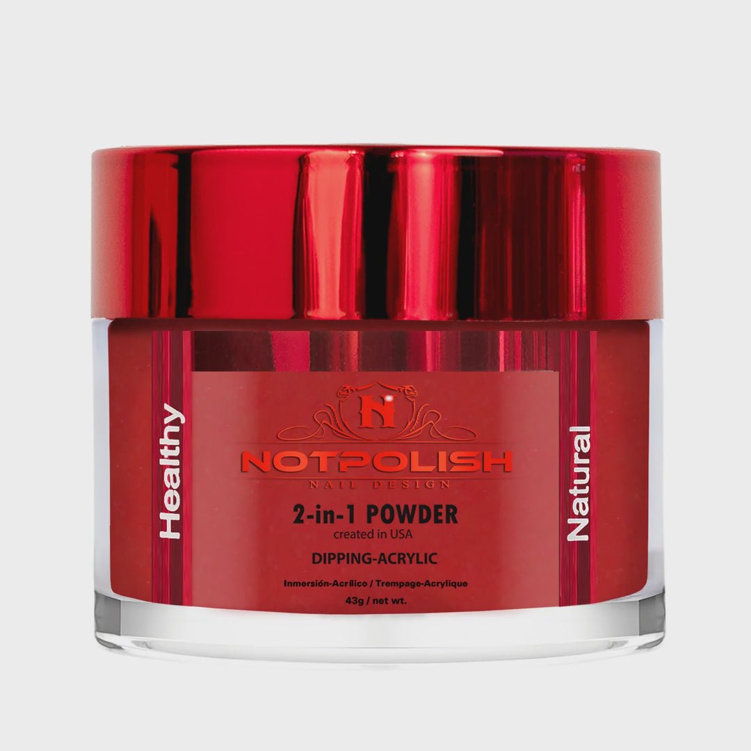 NOTPOLISH Dipping-Acrylic Powder - OG179 Red Lotus