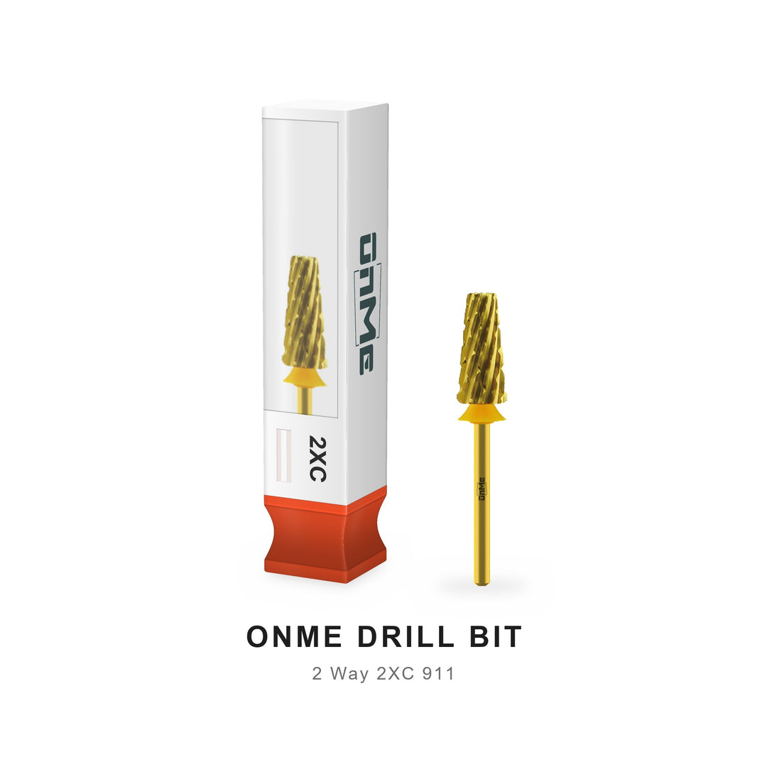 ONME 2XC 911 2-way 5-in-1 tapered barrel carbide nail drill bit with its ONME box