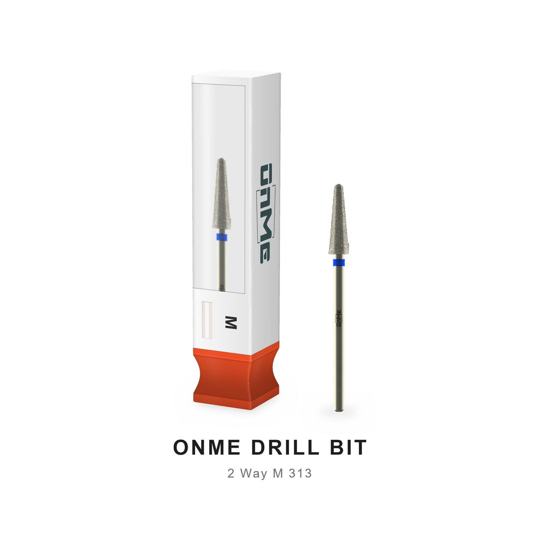 ONME M 313 2-way conical diamond nail drill bit with its ONME box