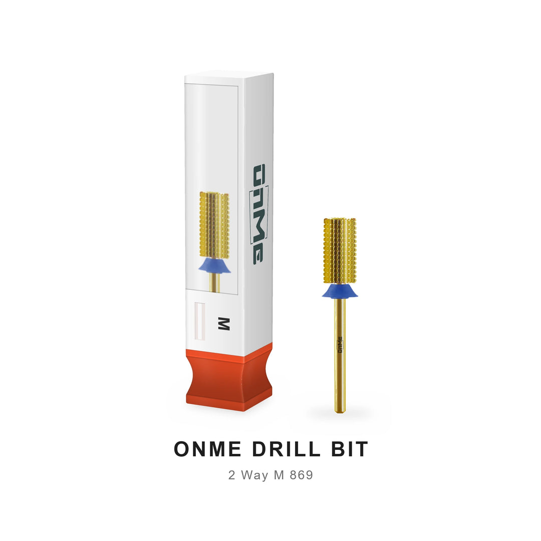 ONME M 869 2-way 3-in-1 barrel carbide nail drill bit with its ONME box
