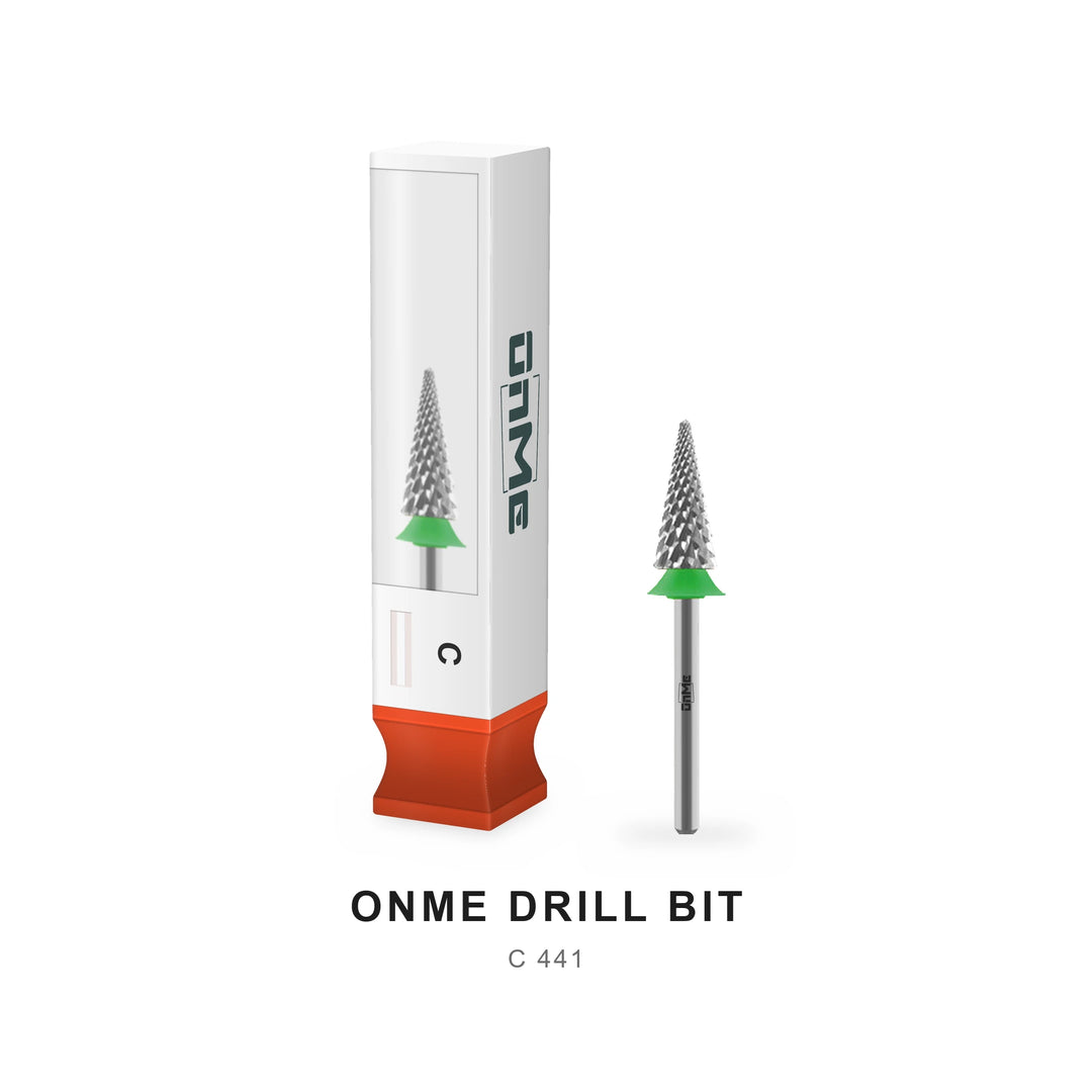 ONME C 441 tree / cone shape carbide nail drill bit with its ONME box