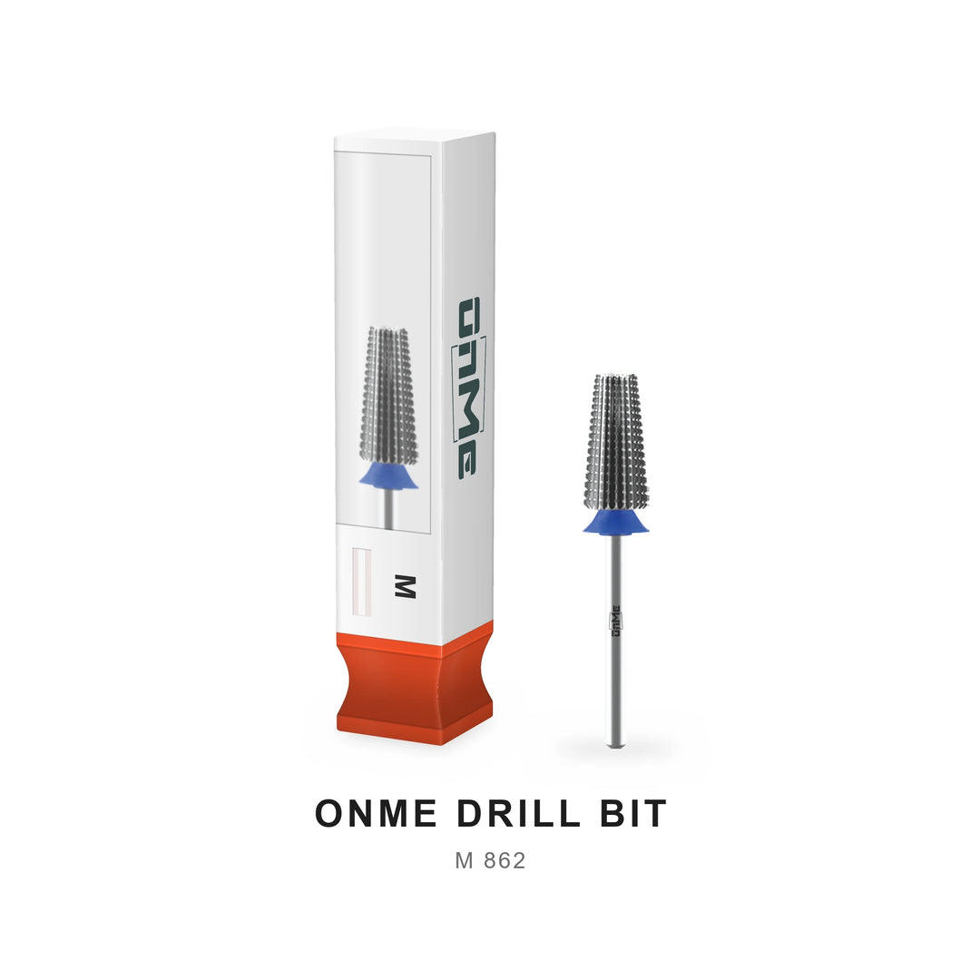 ONME M 862 5-in-1 tapered barrel carbide nail drill bit with its ONME box