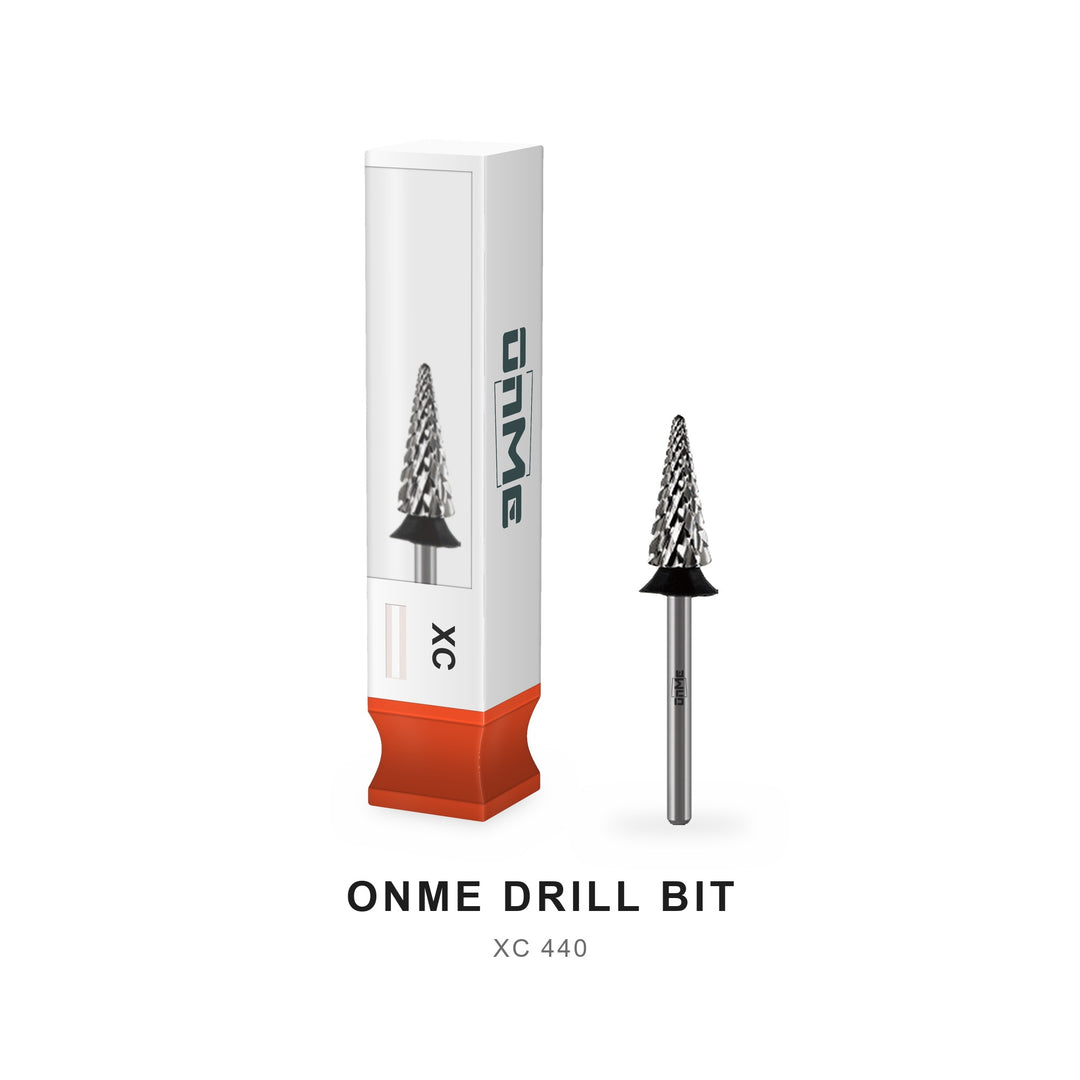 ONME XC 440 tree / cone shape carbide nail drill bit with its ONME box