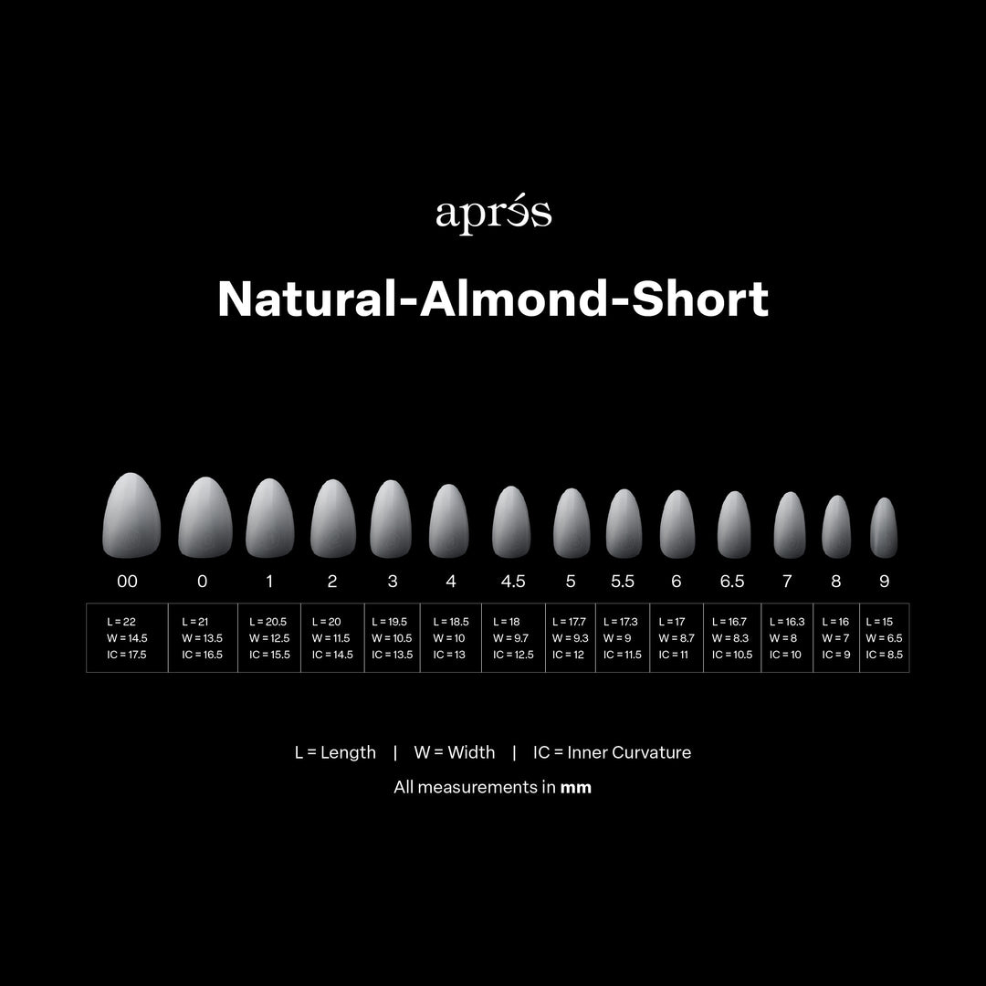 Ombré Gel-X® Natural Almond Short Tip Box of Tips (210pcs)