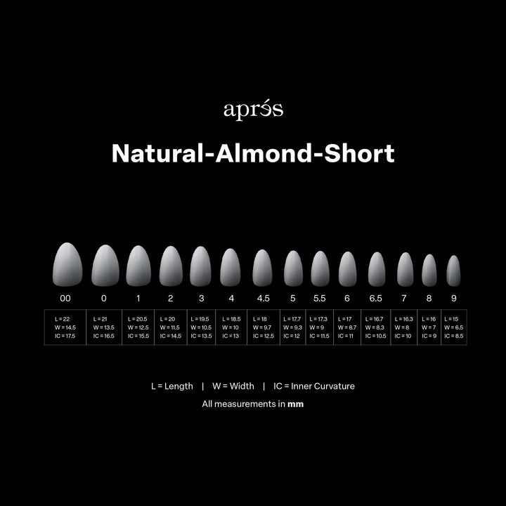 Ombré Gel-X® Natural Almond Short Tip Box of Tips (210pcs)