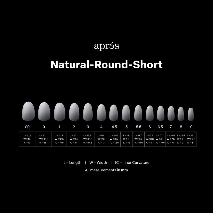 Ombré Gel-X® Natural Round Short Tip Box of Tips (210pcs)