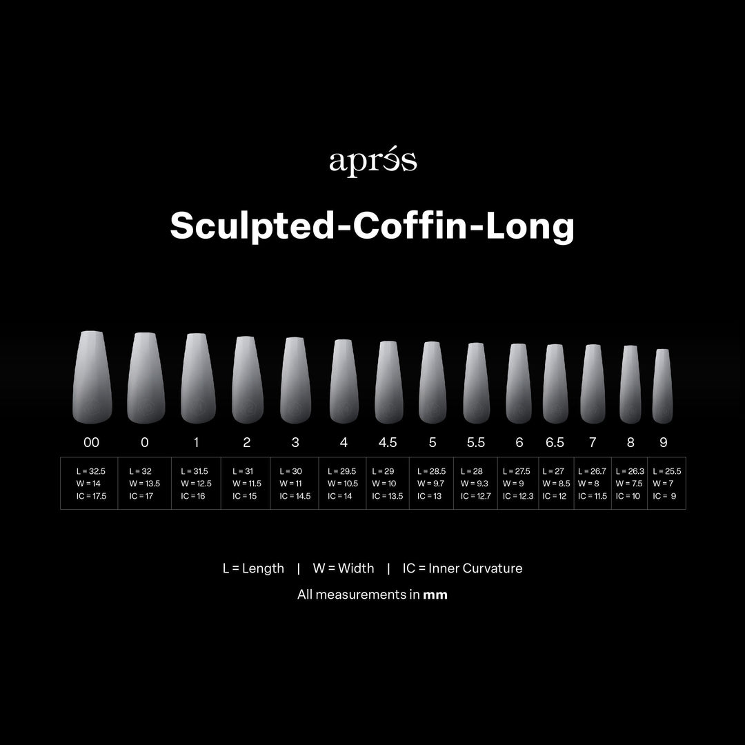 Ombré Gel-X® Sculpted Coffin Long Tip Box of Tips (210pcs)
