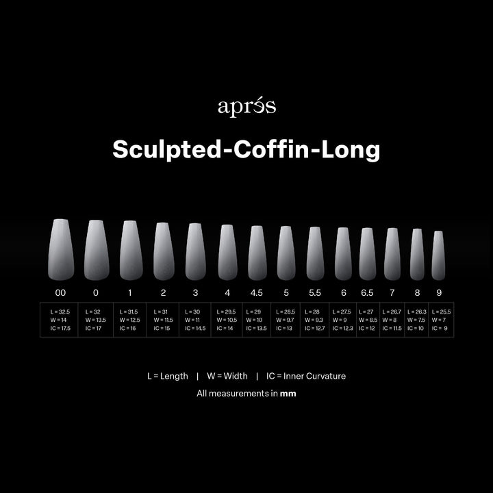 Ombré Gel-X® Sculpted Coffin Long Tip Box of Tips (210pcs)
