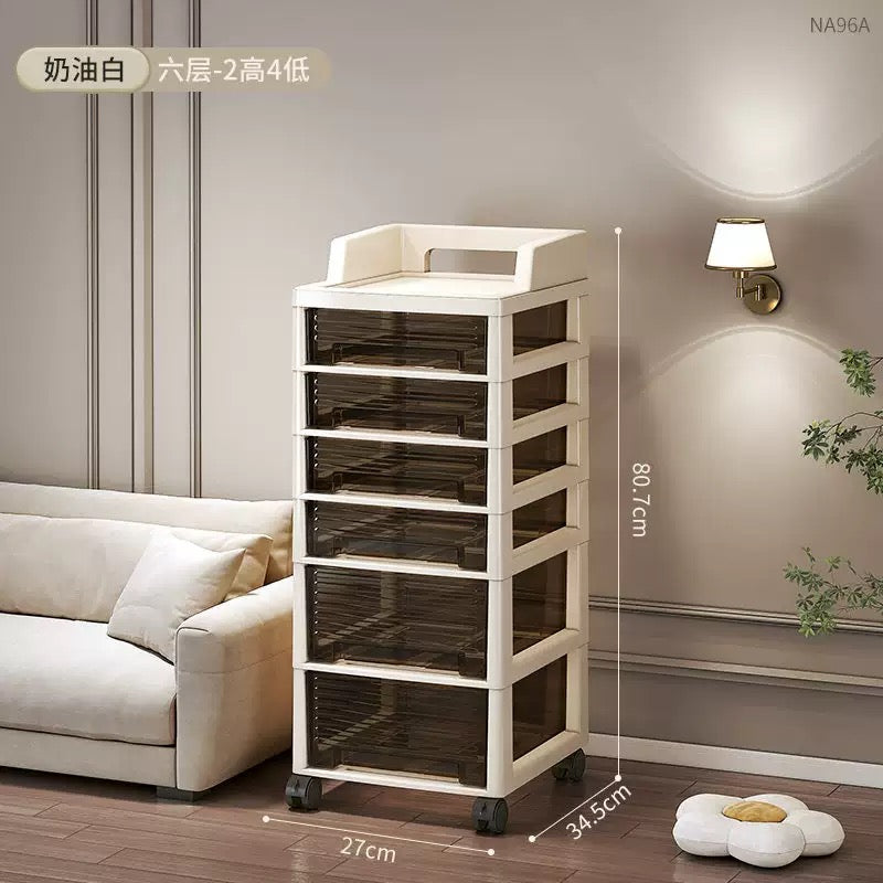 Plastic Storage Cabinet 6 Tier
