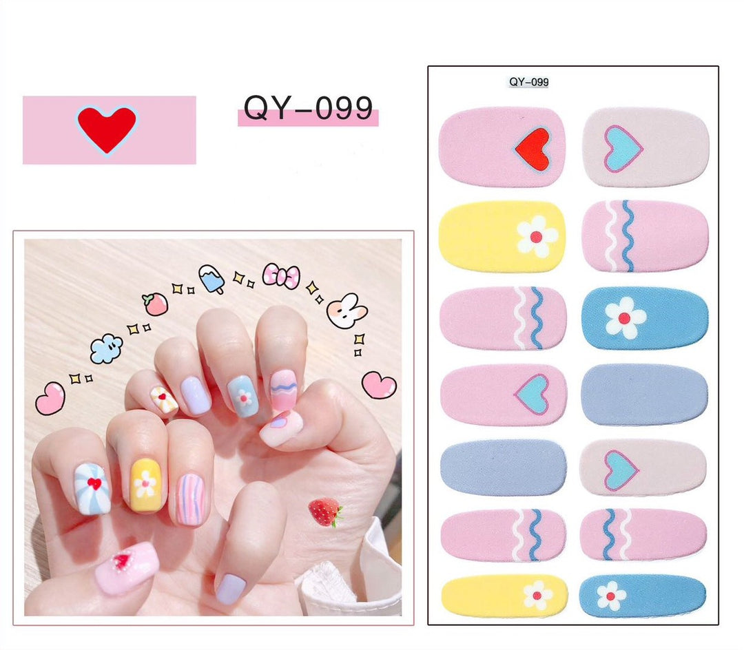 Full Nail Gel Sticker - QY 099