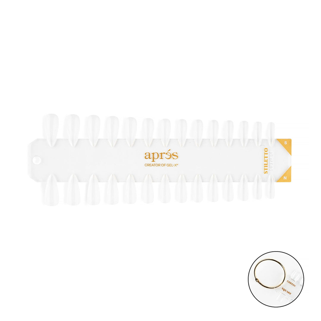 Gel-X Tip Swatch - Natural/Sculpted Stiletto Medium